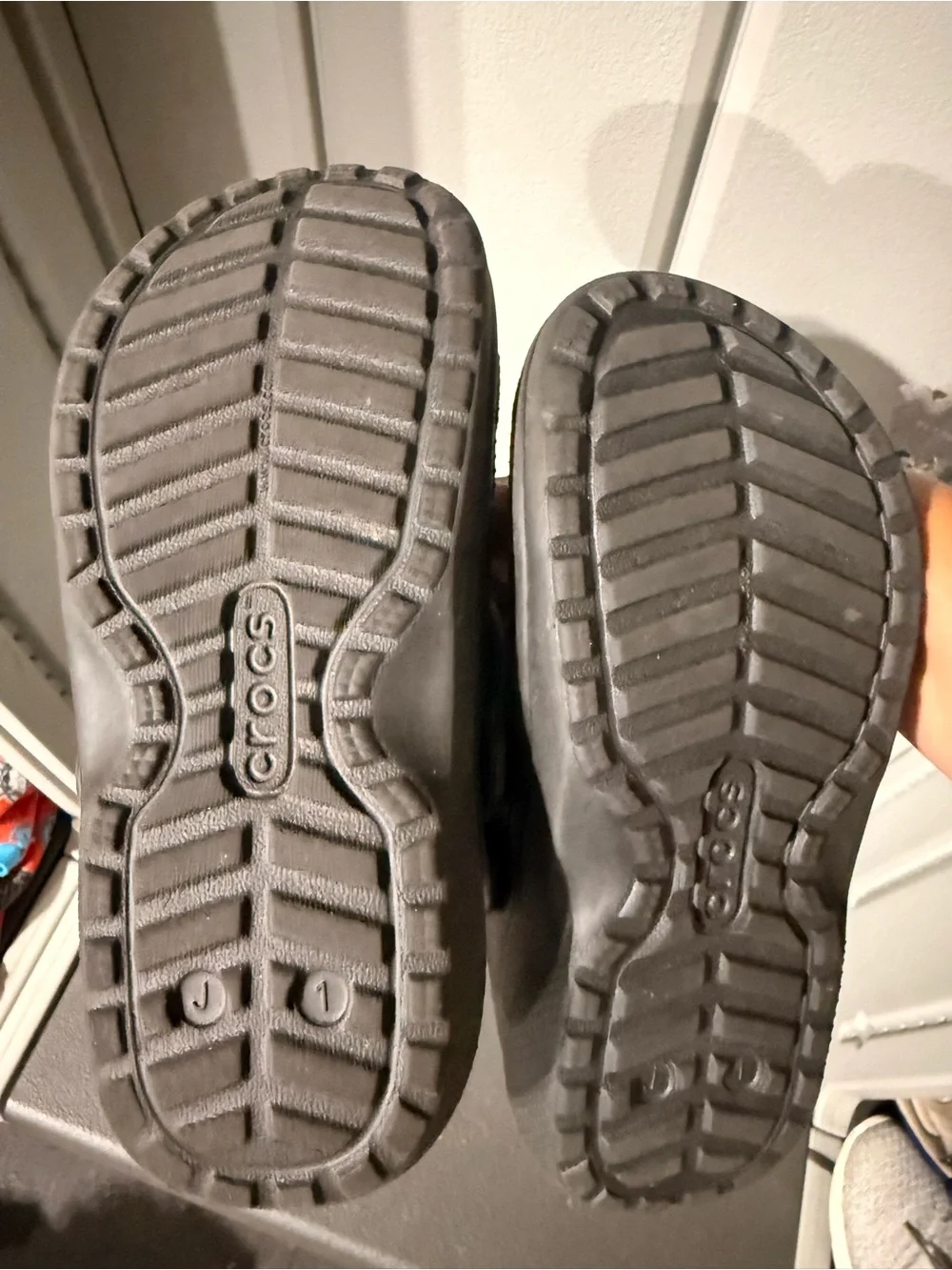CROCS black plush